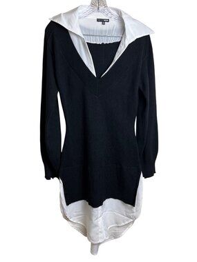 Fashion Nova Sweater Dress with Mock Blouse